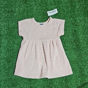 Old Navy Blush Ribbed Baby Girl Dress